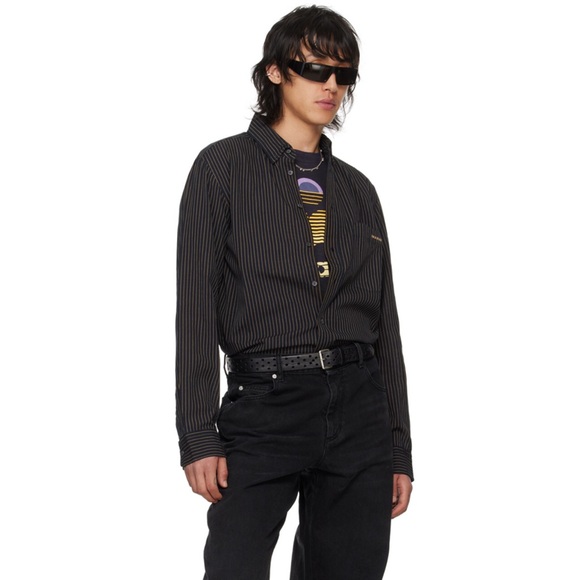 Isabel Marant Black Jasolo button down shirt Size Large - Picture 1 of 7